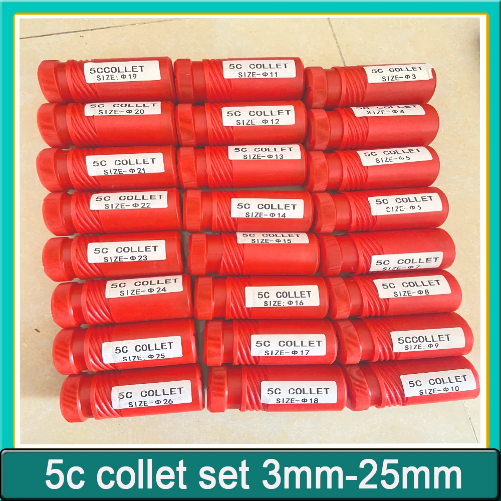 5c collet set 3mm-25mm spring collet square hole round hole Round type irwin bench vise