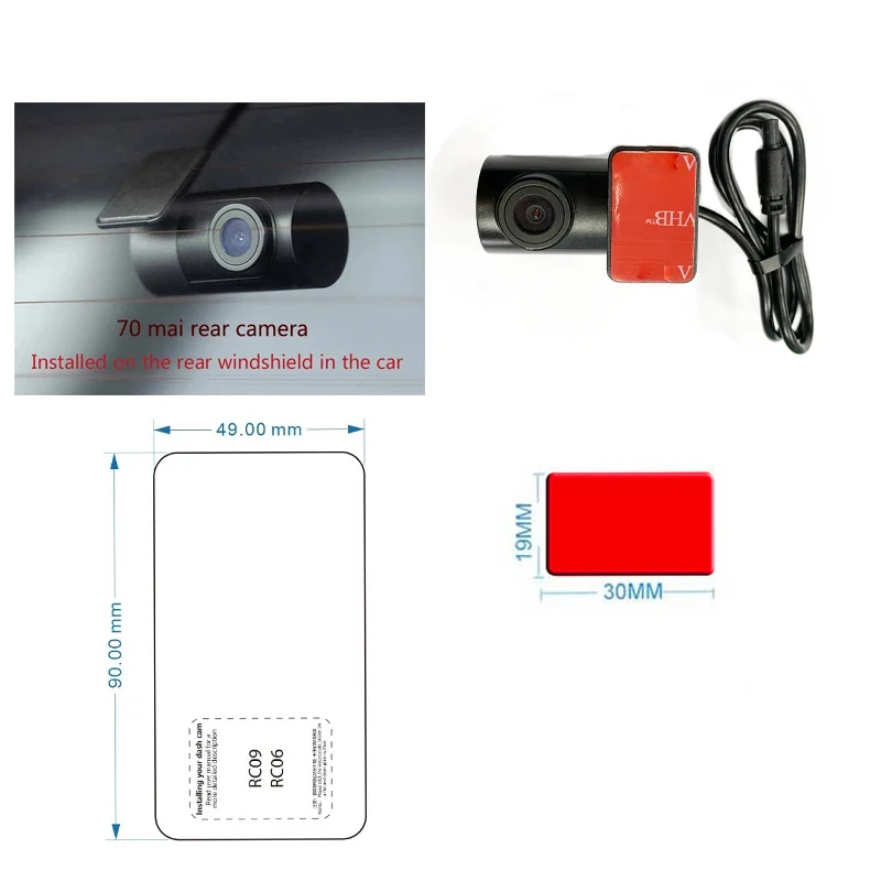 Voor 70mai 4K Dash Cam A 800S Accessoire Set Statische Sticker Vhb Sticker Statische Stickers Geschikt Voor 70mai Auto Dvr A810 Mount