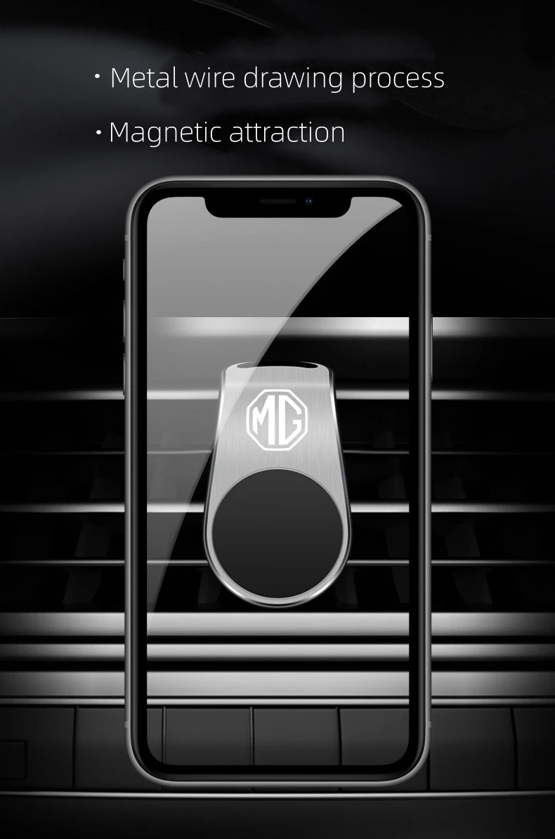 차량용 핸드폰 거치대 에어벤트 클립 차량용 모바일 마운트 브래킷 휴대폰 GPS 지원 MG HS MG4 EV Cyber X MARVEL R ZS ES5 ONE용