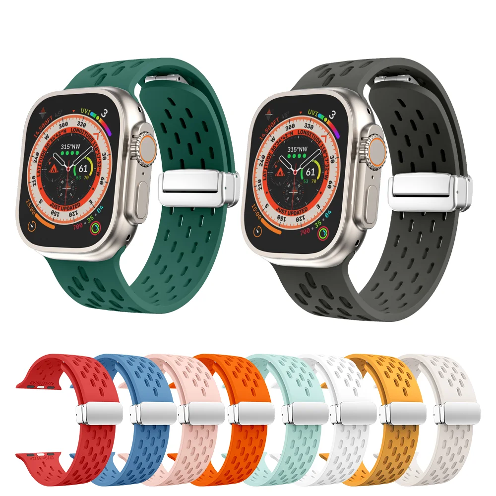 남녀공용 애플 워치 밴드 스트랩, 실리콘 스포츠 스페이스 그레이 스트랩, 41mm, 40mm, 38mm, 49mm, 45mm, 44mm, 42mm