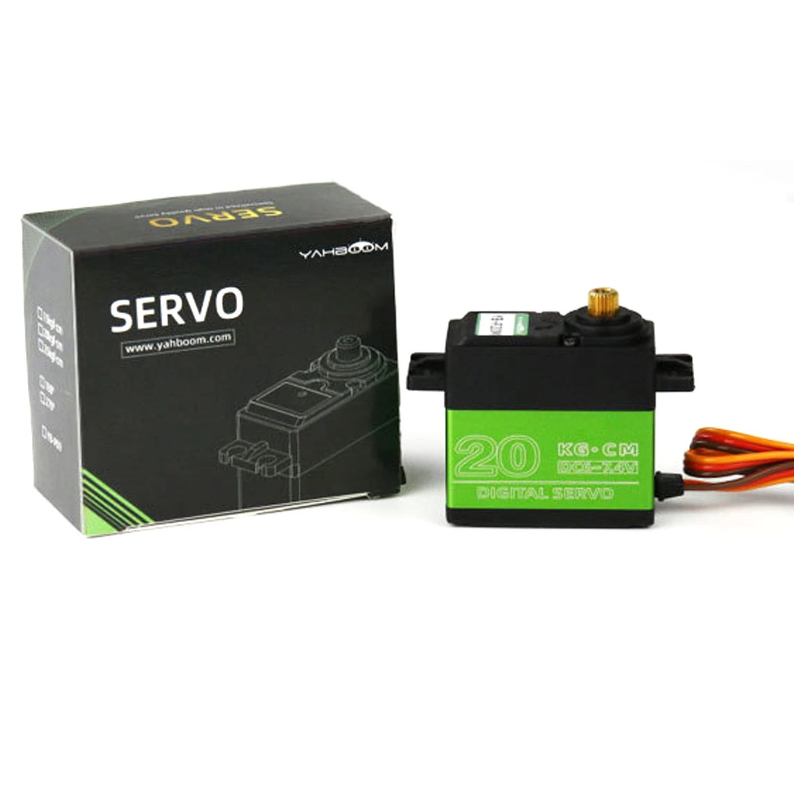 Yahboom 25KG Digital Servo Motor - Full Metal Gear, High Torque, Waterproof For RC Cars, Robotics, DIY Projects