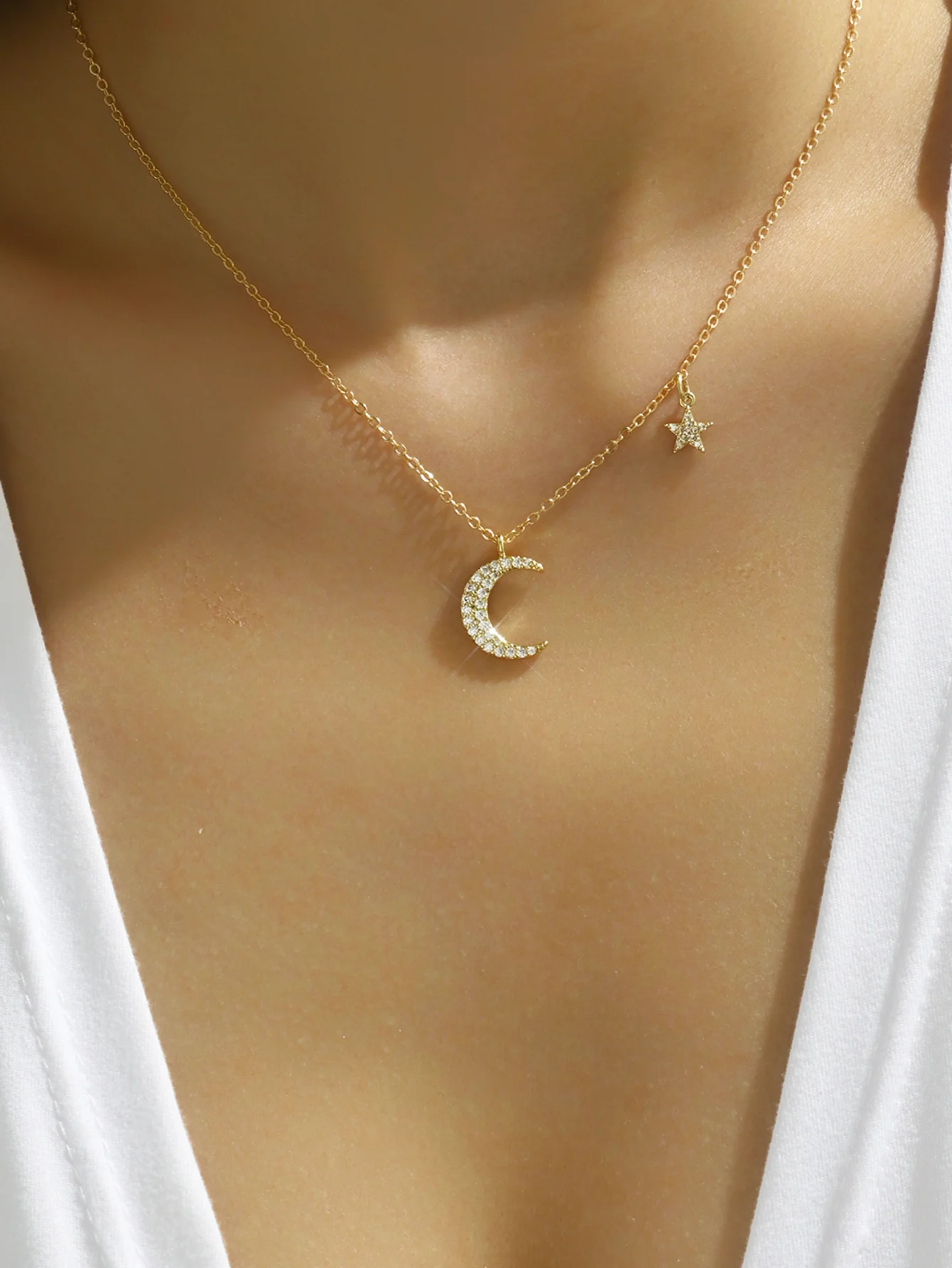 Zircon Star Necklace for Women
