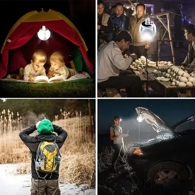 Portable Solar LED Camping Lantern 4