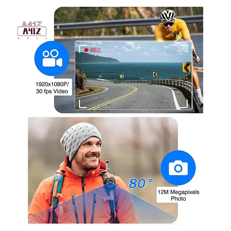 A41Z-1 PCS Body Worn Camera 1080P Video Camera 950Mah Battery 5Hours Video Mini Sport Camera