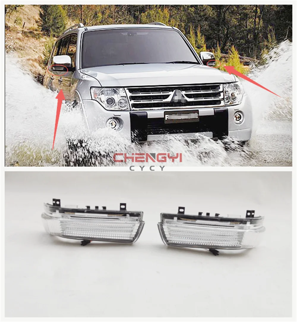 Rearview Mirror Side Rear View Mirror Light Turn Signal Lamp For Mitsubishi Pajero Montero Shogun V73W V87W V93W V97W 8351A029