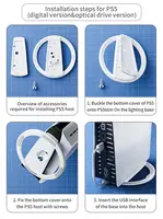 For PS5/PS5 PRO Ultra-thin Console Replacement Parts for Console Bracket Anti-slip Vertical Base Gaming Accessories - Image 5