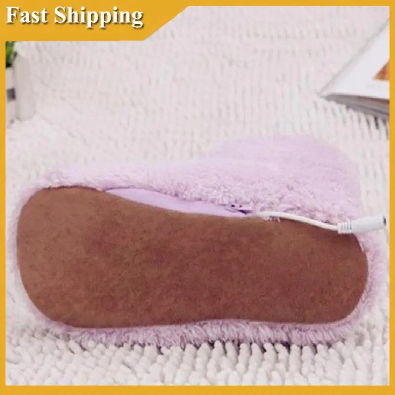 USB Charging Warmer Foot Shoe Plush Warm Electric Slipper Feet Heated Washable Hearting Shoes Feet Shoe Fits Sizes 35-39 Durable