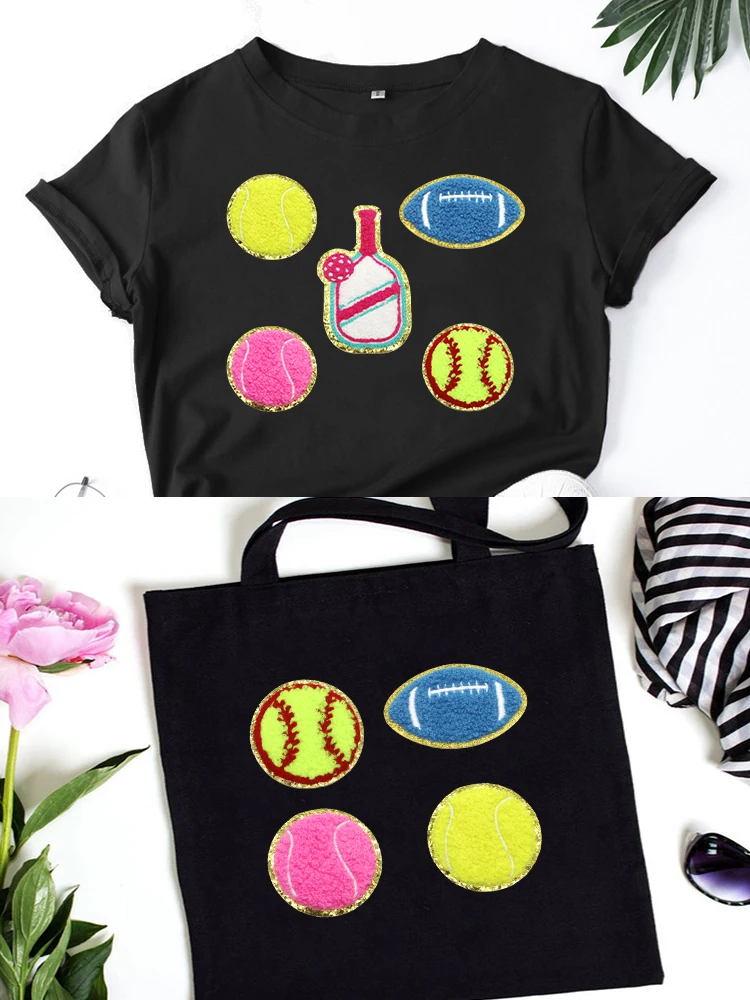 Neue Sport Eisen auf Patches Baseball Basketball Golf Fußball Chenille Patches Gestickte Applikation DIY Zubehör Reparatur Hüte – Detail 7
