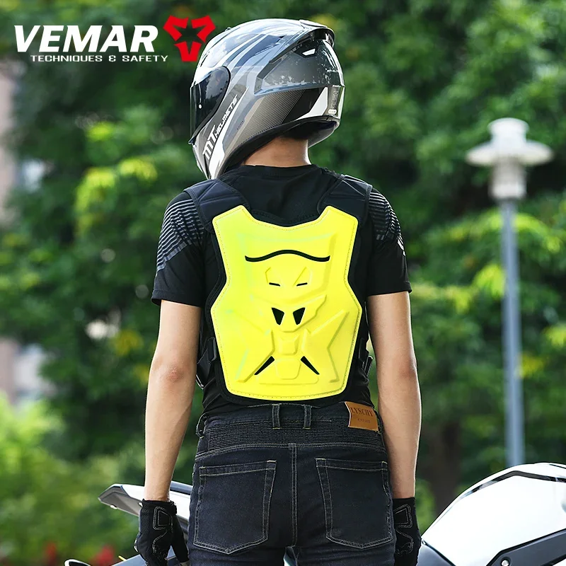 VEMAR Summer Off-road Men Motorcycle Armor Riding Racing Car Anti-fall Clothing Chest and Spine Protection Moto Bike Armor