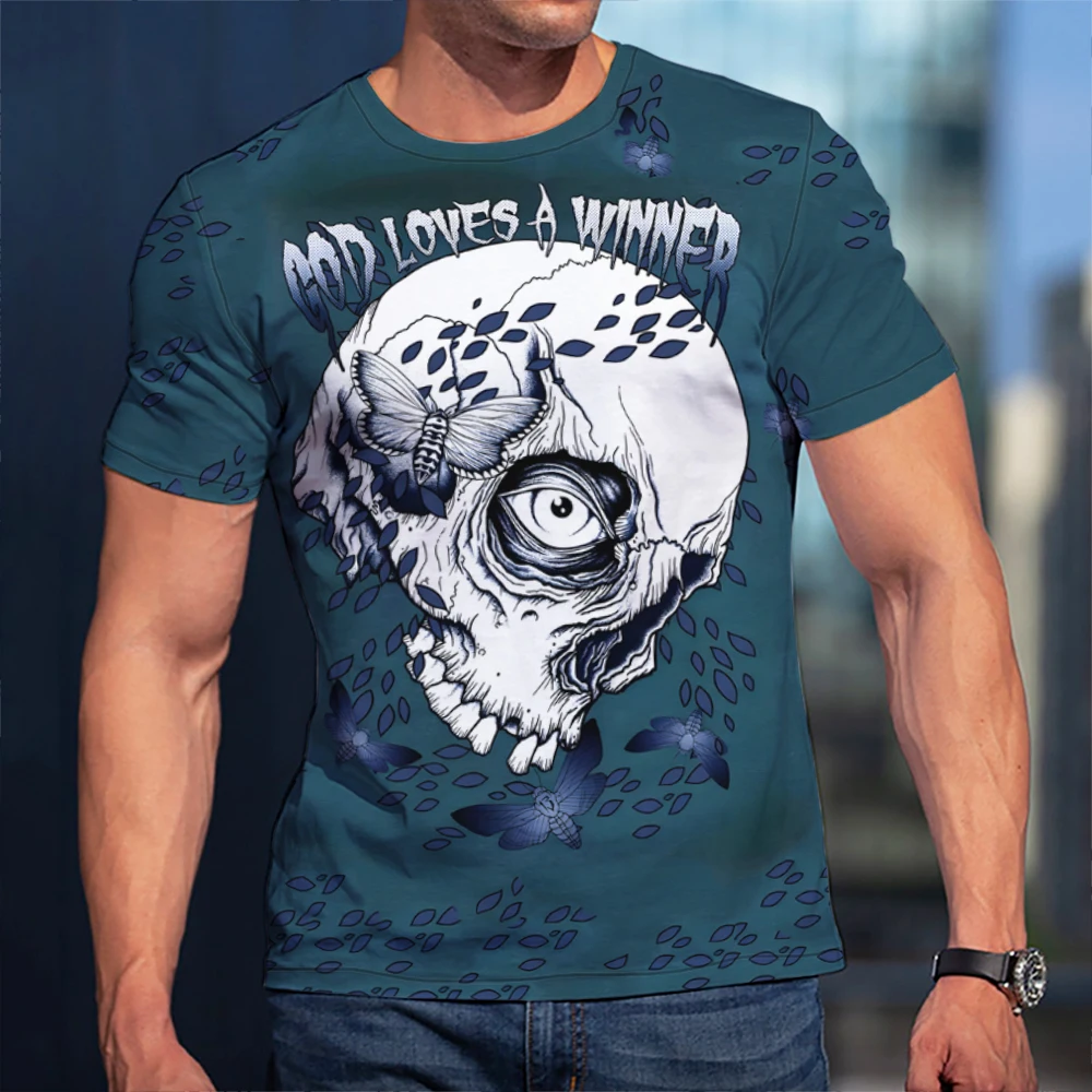 Camisas De Verano Para Hombre, Camisa Hawaiana Con Tampado 3D De Calavera, Ropa De Calle De Manga Corta Para Exterior, Ropa De Moda Para Hombre, Tops, Ropa De Calle - AliExprs 200000343