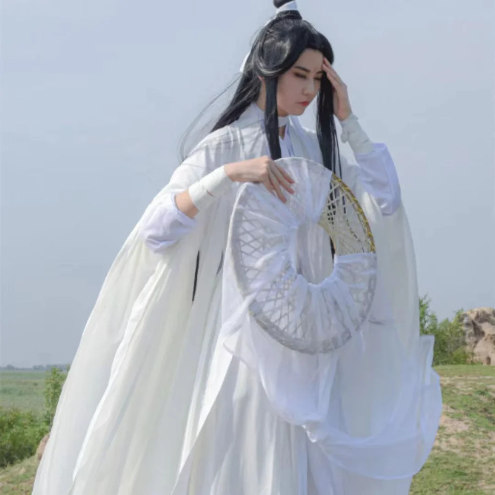 Xie Lian Cosplay Costume Tian Guan Ci Fu Cosplay Xielian Wigs Bamboo