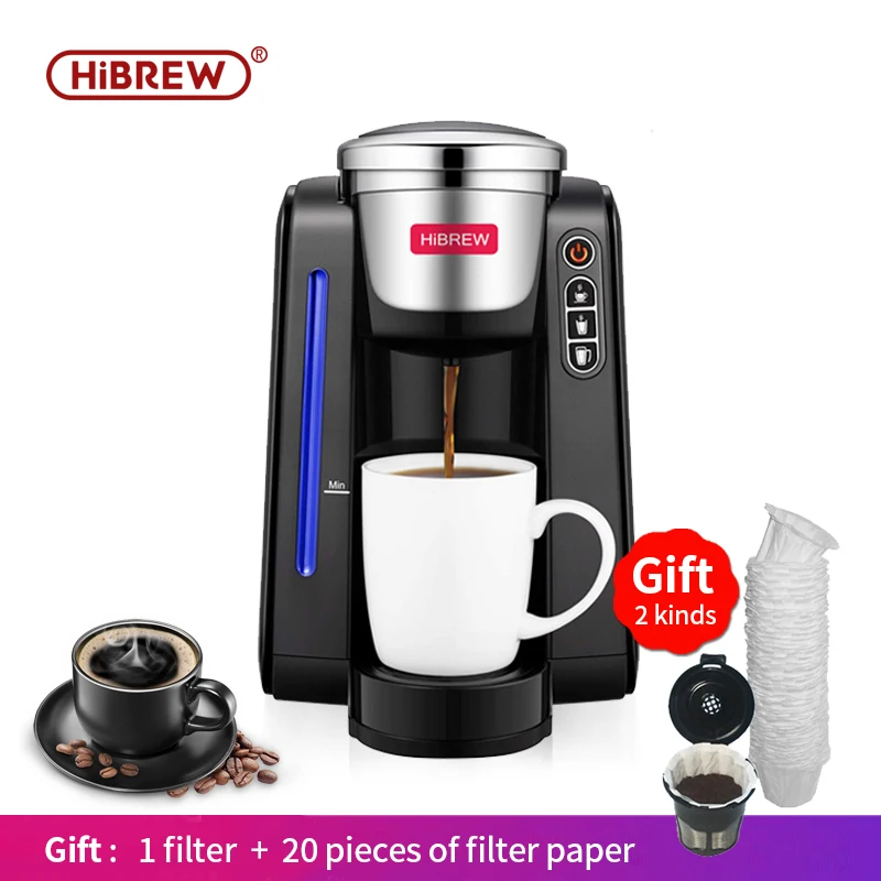 HiBREW filter Coffee Machine K Cup brewer, Kcup Single Cup Coffee Maker