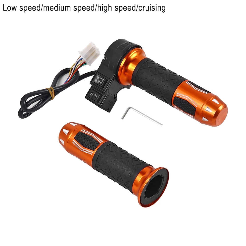 Electric Vehicle Aluminum Alloy Twist Throttle Handle with Adjustable Speed Control