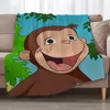 Curious George Bed Throw Blanket for Sofa Decoration Throws Blankets for Sofa Luxury Bedding Home Interior Blanket King Size 1