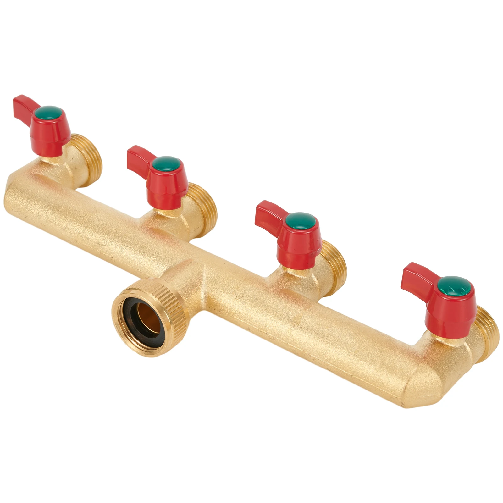 

Premium 4 Way Brass Water Tap Distributor Heavy Duty Rust Proof Hose Connector (3/4 inch) Garden Hose Accessories