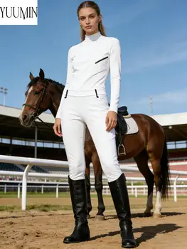 Women's High-Stretch Equestrian Breeches 1