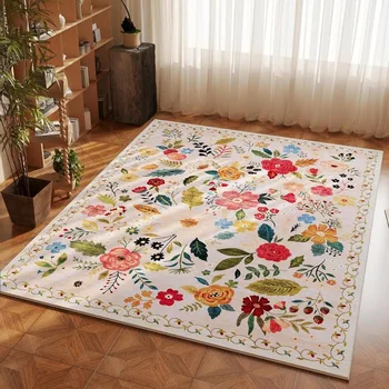Bohemian Floral Anti-Slip Carpet Mat 1