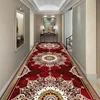 Luxury Red Gold Hall Corridor Carpet Non-slip Washable Runner Stairway Rug Outdoors Aisle The Long Corridor Mat Customizable 카펫 1