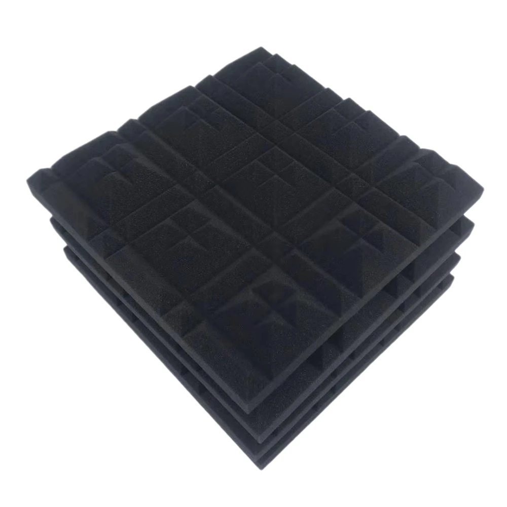 

Акустические панели Studio Foam 12 шт. Пирамида 2 дюйма x 12 дюймов x 12 дюймов Звукопоглощающая пена Звукоизоляционная стена