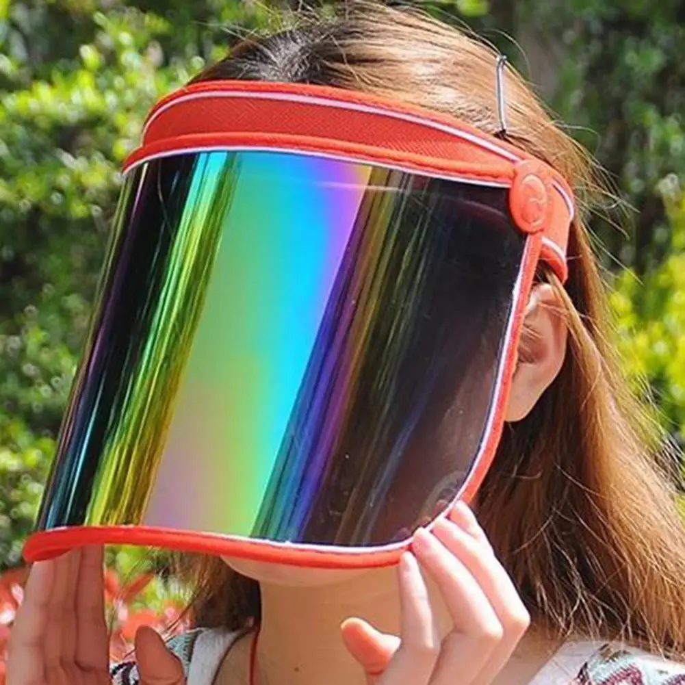 Unisex Summer Hat, Sun Hat, Candy Color, Baseball Cap, PVC Plastic, Women Sunshade Wide Brim Hat Anti-UV Dustproof