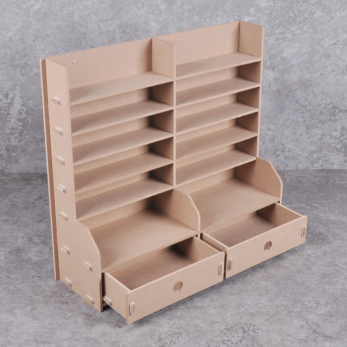 Modulares Farbaufbewahrungsregal mit Schubladen, wandmontierbar, Desktop-Farbenflaschenschrank zur Aufbewahrung von AK AK MIG GSI TA Farbe – Detail 2