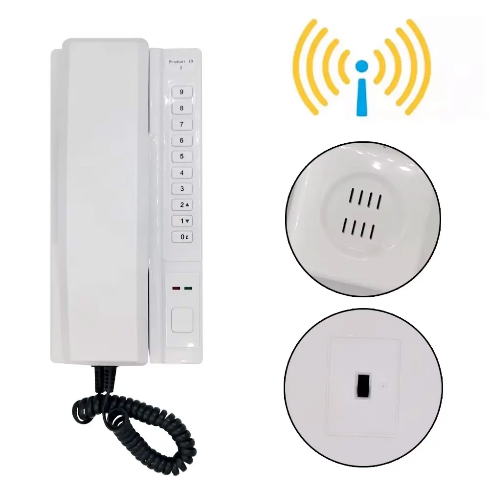ANJIELO Wireless Telephone Intercom System Expandable for Warehouse Office Hospital Building Interphone Maison Home Phone