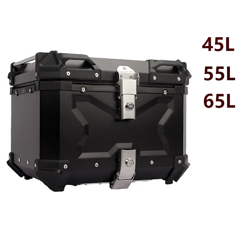 Top Box High In Motorcycle Aluminum Top Case 45L 55L 65L Large Capacity Motorcycle Rear ...