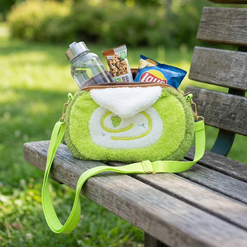 맛있는 디저트 가방 시리즈 플러시 크로스바디 동전 지갑 가방 인형 화려한 스위스롤 장난감 베개 귀여운 부드러운 선물 어린이용