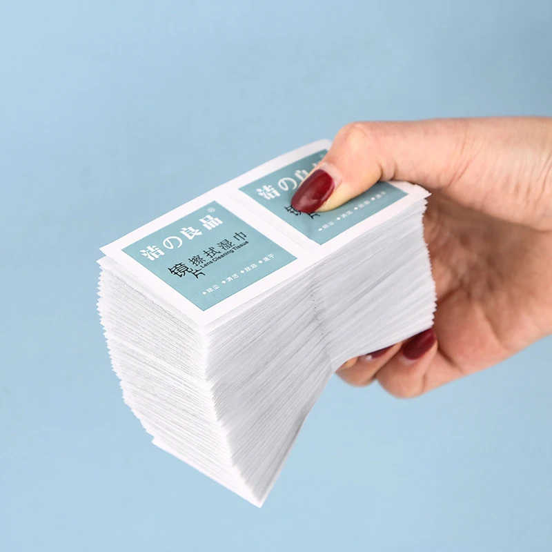 Glasses Cleaning Wipes 100Pc/Box Wipe Glasses Disposable Cleaning Paper Wipe Mobile Phone Screen Cloth Lens Paper