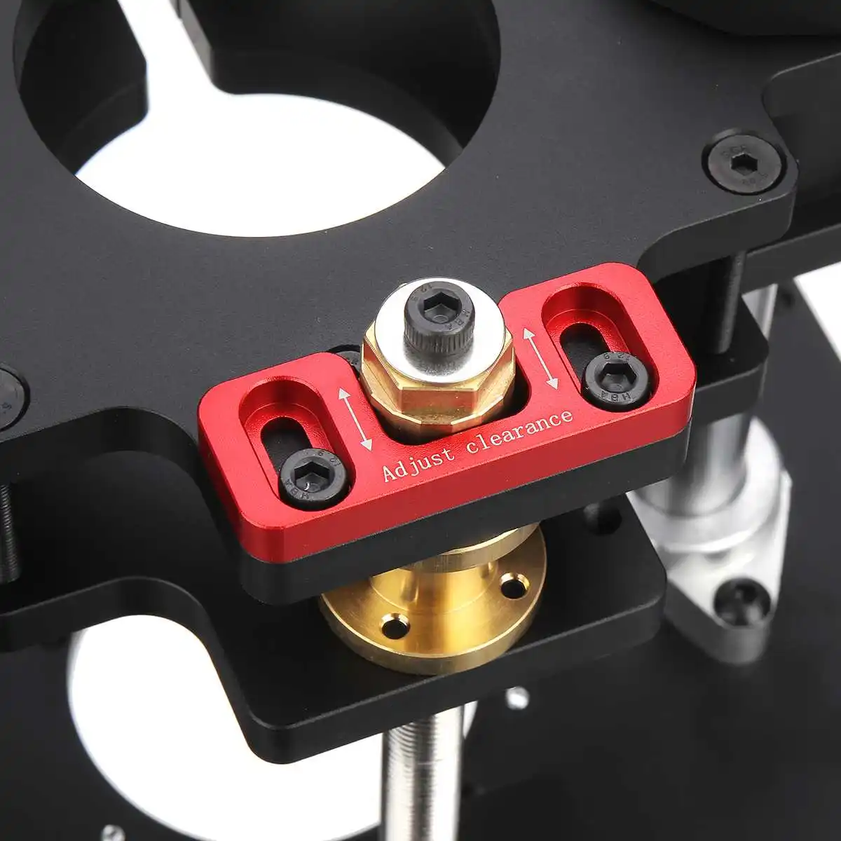 Router lift for wood router table ENJOYWOOD GD7 PRO 65mm 69mm set up with plate precision woodworking tool