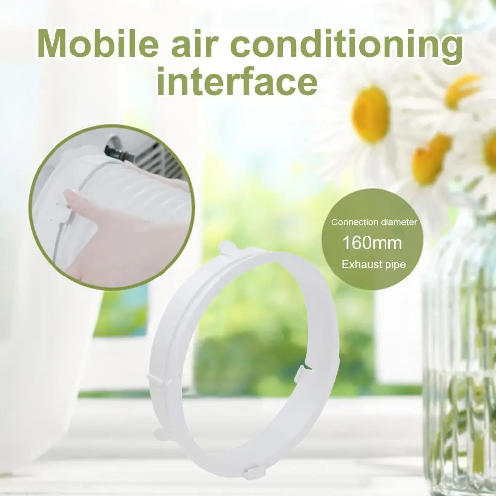 

Sturdy Exhaust Hose Connector Stable RV Mobile Air Conditioner Duct Interface Easy Installation ABS Exhaust Duct Connector