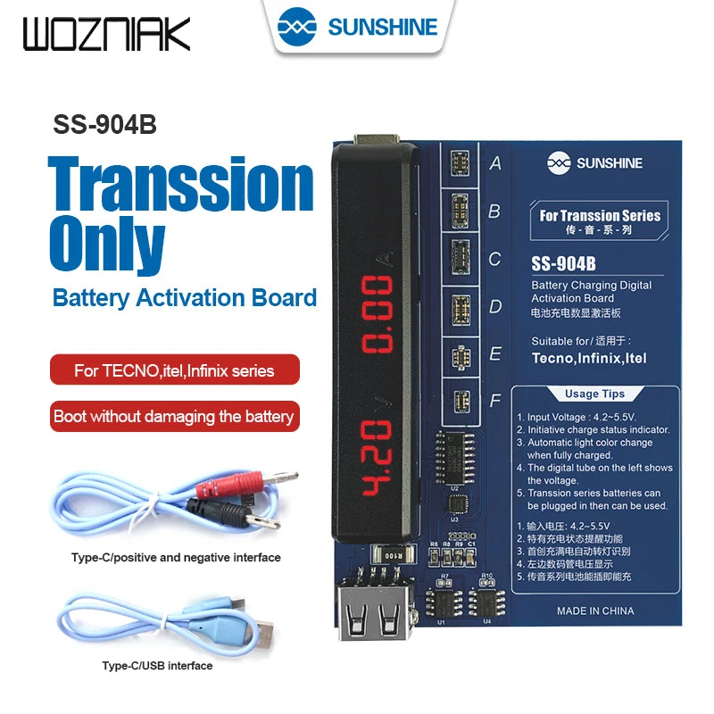 SUNSHINESS904BBatteryQuickChargingActivationBoardForTranssion