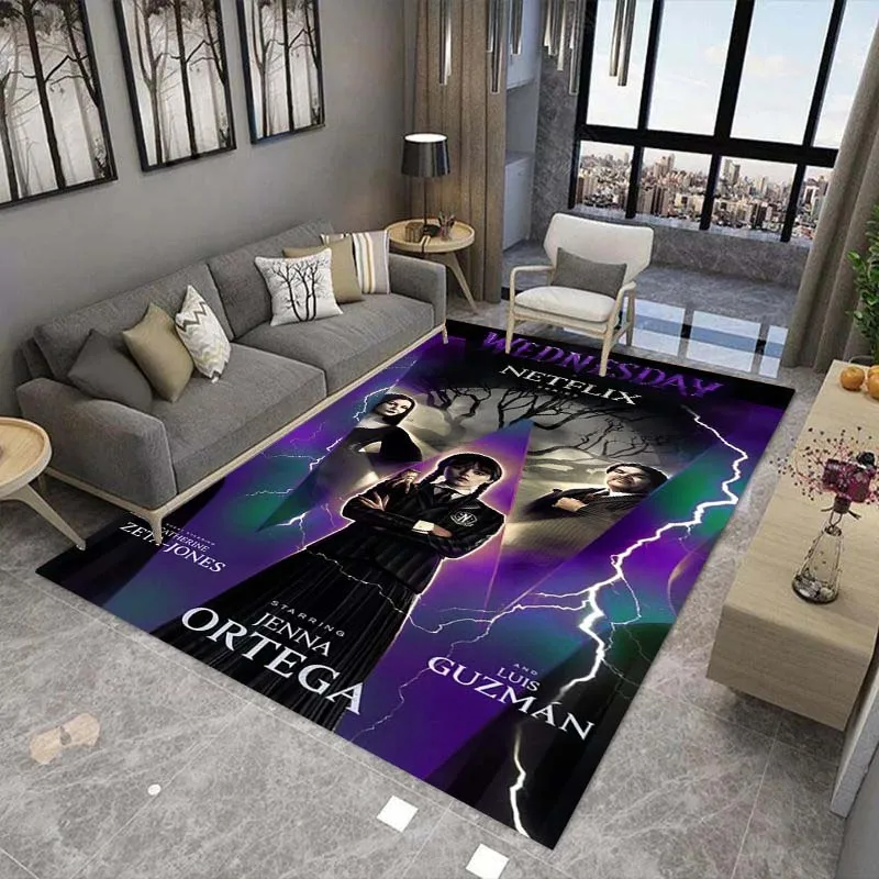 

Movie Wednesday - Adams Printed Carpet, Living Room and Bedroom Decorative Carpet, Children's Area Non slip Floor Mats,door Mats