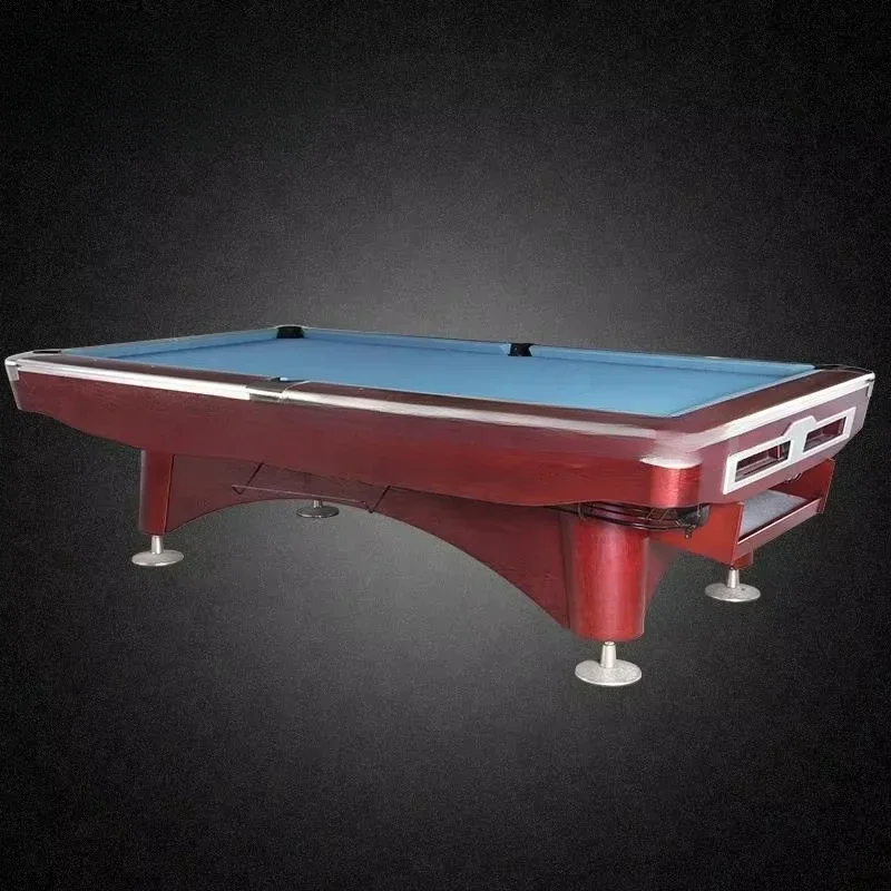 China pool table 9 ball black slate snooker pool table with solid wood