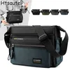 Waterproof Men Crossbody Bags Male Oxford Shoulder Bags Boy Messenger Bag Man Handbags For Travel Casual Large Satchel Grey Bags