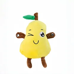 Interactive Plush Doll Toy with Touch - Sensitive Rhythm Piano - Creative Yali Pear Design - Large (YELLOW)