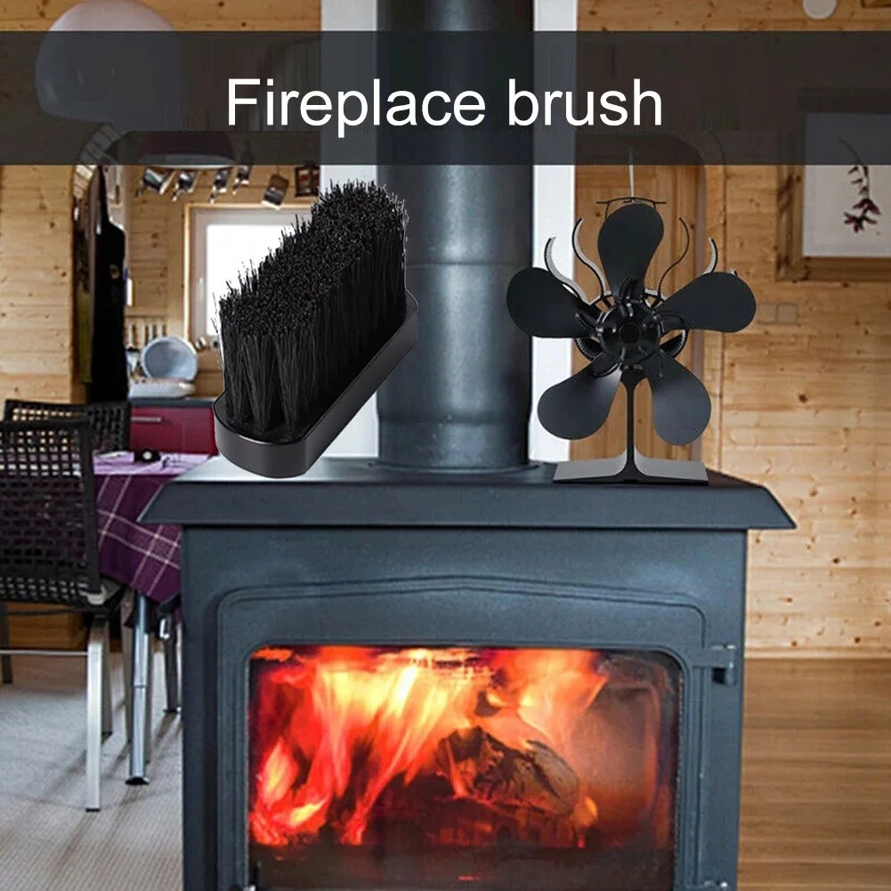 

Fireside Brush Fireplace Brush 1Pc Black Brush Fire Fireplace Universal Hair Length 8cm Handle Handle11*3.3*1.3cm Head