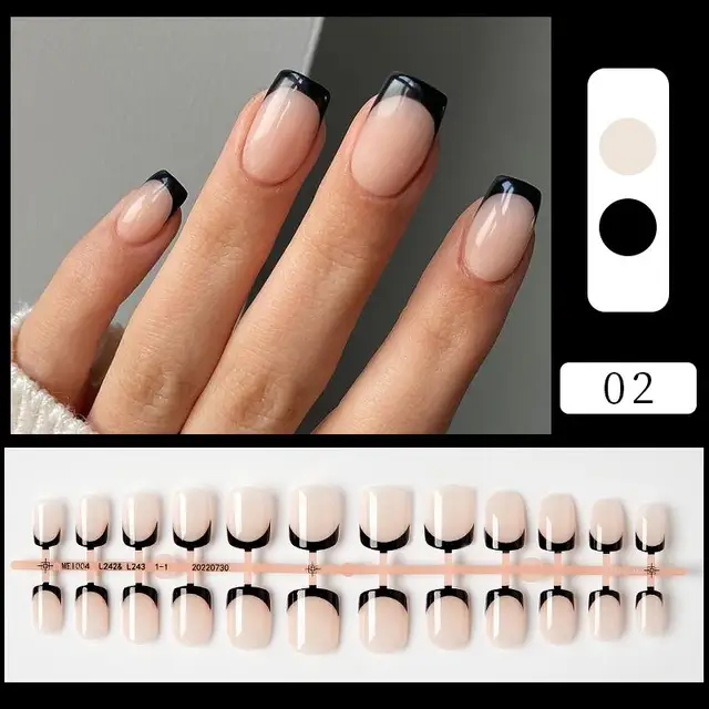 24Pcs-Set-Love-Heart-Line-Press-on-Fake-Nails-Full-Cover-Artificial-Wearable-Nail-Beauty-Tips jpg
