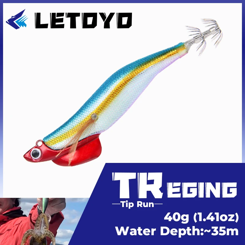 Letoyo Tip Run Eging 40g 128mm 速く沈むイカの餌 イカの形をした釣り用ルアー 魚のルアー タコ イカ 釣り針用 釣りルアー Aliexpress