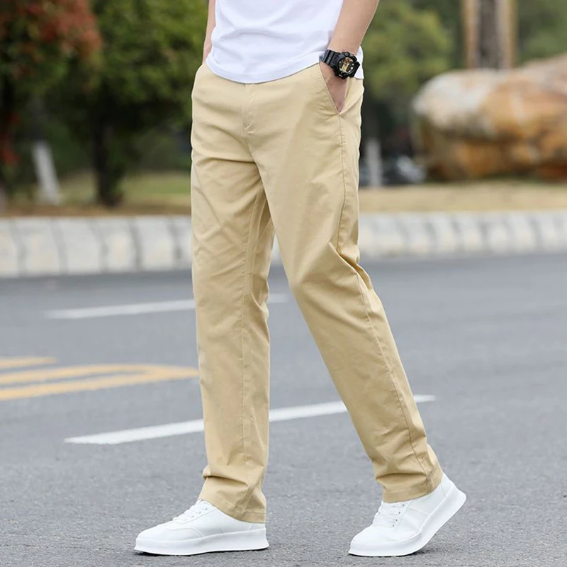 

KPOP Fashion Style Harajuku Slim Fit All Match Trousers Loose Casual Plush Western Pants Straight Cylinder Sport Oversized Pants