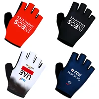 UAE 2025 Anti Slip Shock Breathable Half Finger Gloves INEOS Team Cycling Gloves Fitness Gym Bodybuilding Exercise Sports Gloves 1