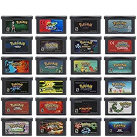 

GBA Game Cartridge 32 Bit Video Game Console Card Pokemon Series Clover Red Chapter Moemon FireRed Emerald Pinball