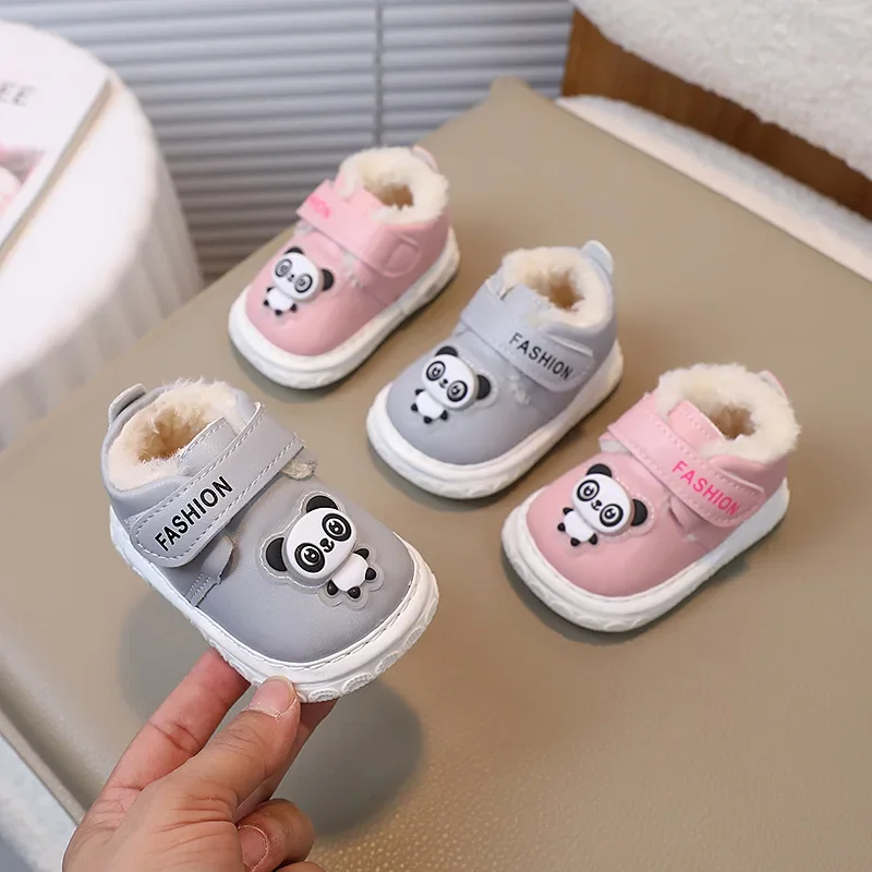 

Детская прогулочная обувь для мальчиков и девочек 0-1-2 лет, зимняя обувь называется плюшевой и толстой хлопковой обувью