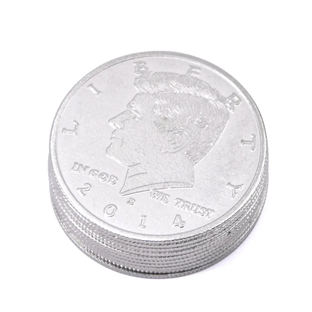 10pcs Super Thin Palming Coins Magic Tricks (Half Dollar Version) Appearing/Vanishing Coin Magia Accessory Gimmick Prop