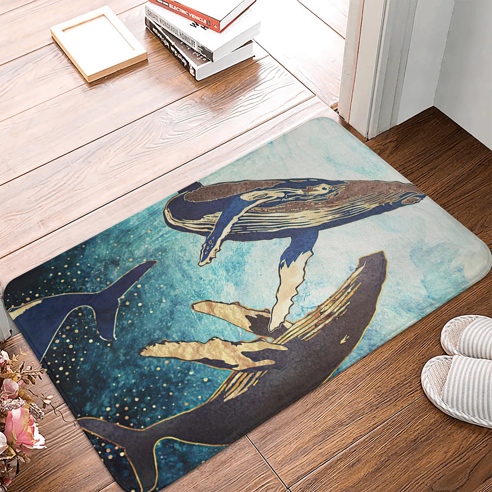 Dolphin Whale Entrance door mat Kitchen Mat Bedroom Living Room Doormat  Home Hallway Balcony Floor Mat Anti-Slip Long Top - AliExpress