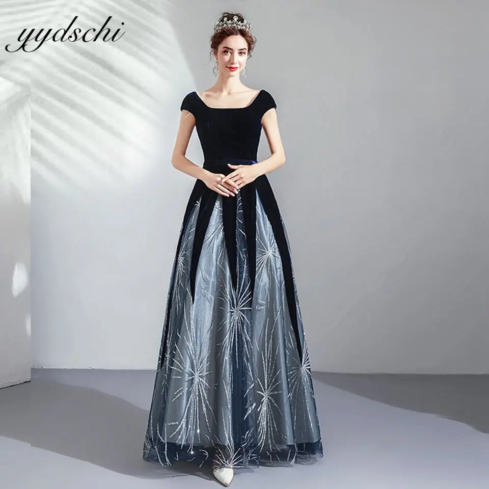 

Женское фатиновое платье с круглым вырезом, трапециевидной формы