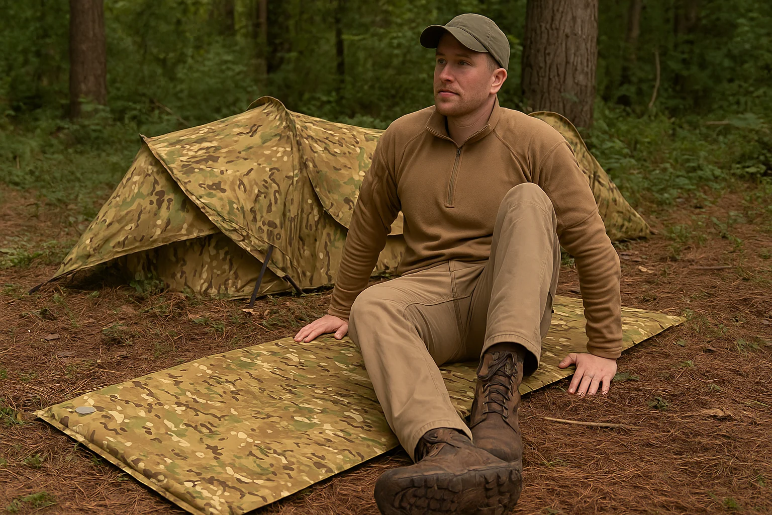 Akmax Military Army Alice Embedded Air Self-Inflating Camp Mat Camouflage