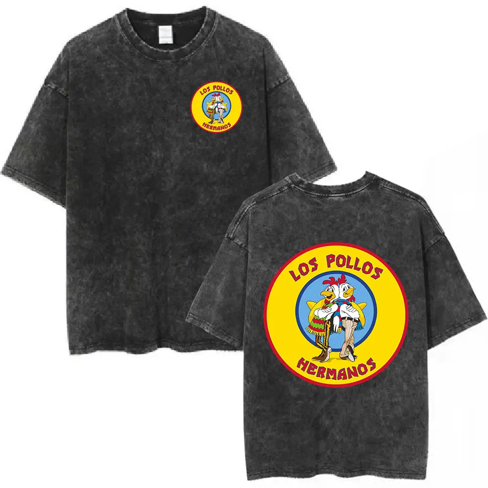 Breaking Bad Better Call Saul T Shirt y2k Washed Black Graphic Tee Mens Unisex