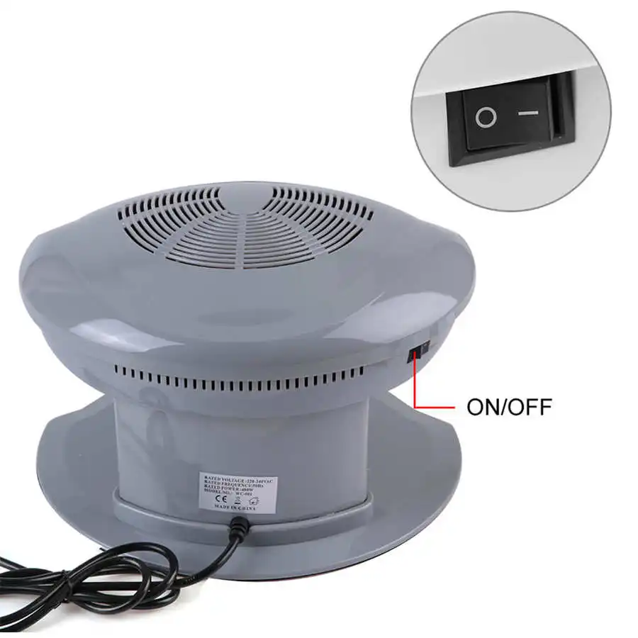 Hot & Cold Air Nail Dryer Manicure Cleaner Warm Cool Blower Nail Polish Drying Fan 400W Smart Sensor Salon Nail Art Equipment 6