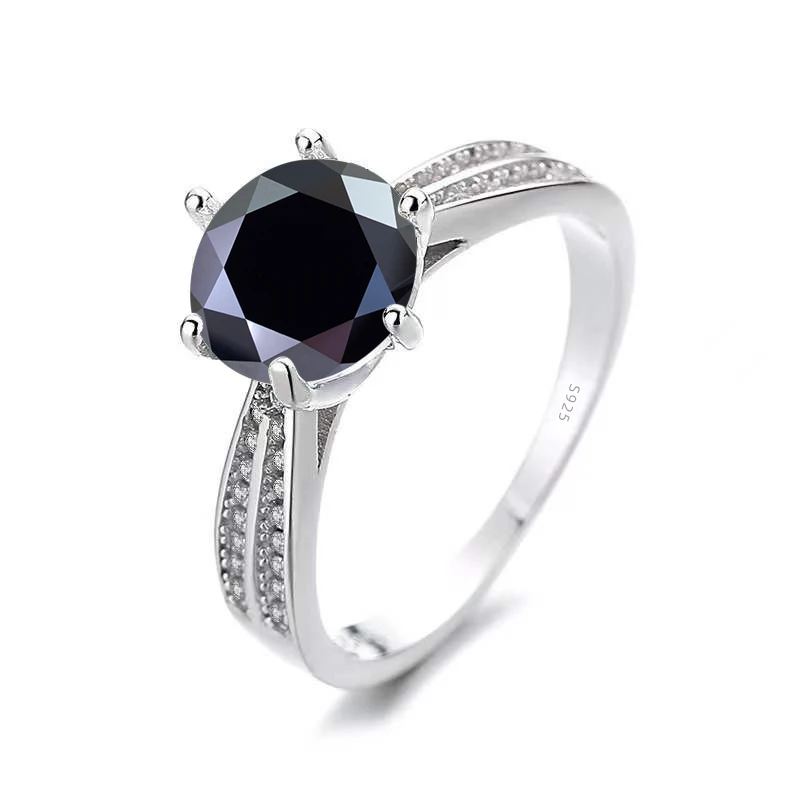 Tancise Original Bague en Argent Moissanite Diamant avec Certificat Fine Jewelry Bagues de Fiançailles de Mariage pour les Femmes_voghion.com